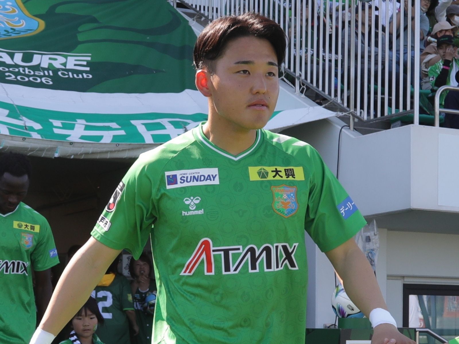 初先発を飾った田中。元J1相手にも堂々のプレー