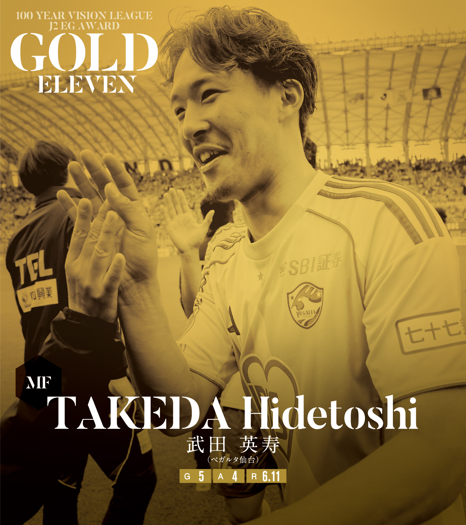 GOLD ELEVEN 武田英寿（仙台）