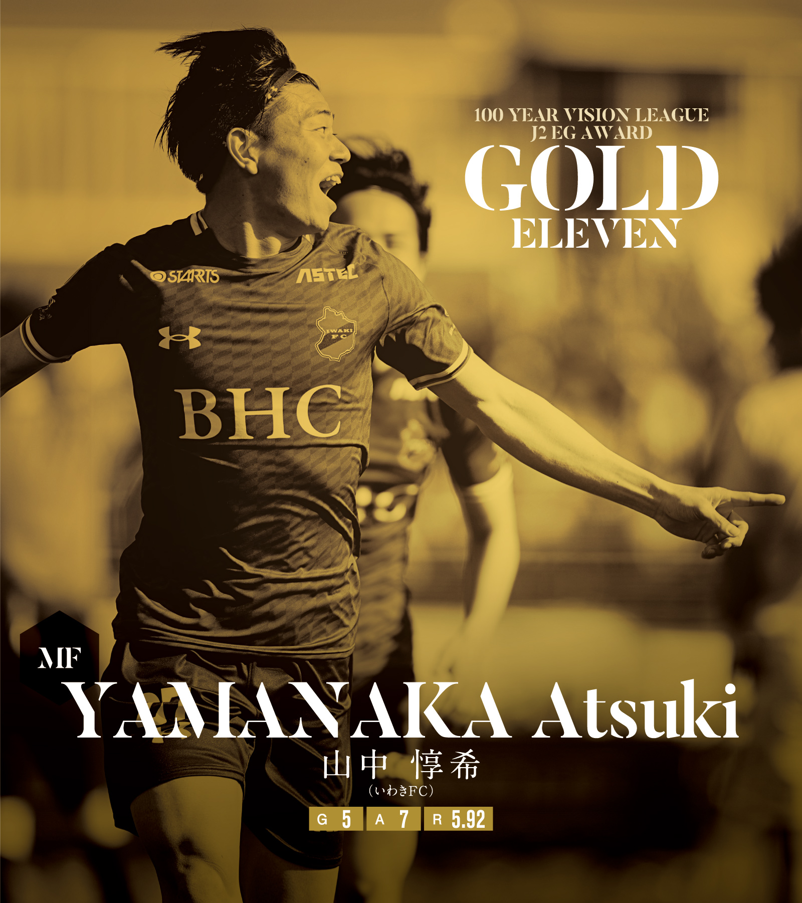 GOLD ELEVEN 山中惇希（いわき）