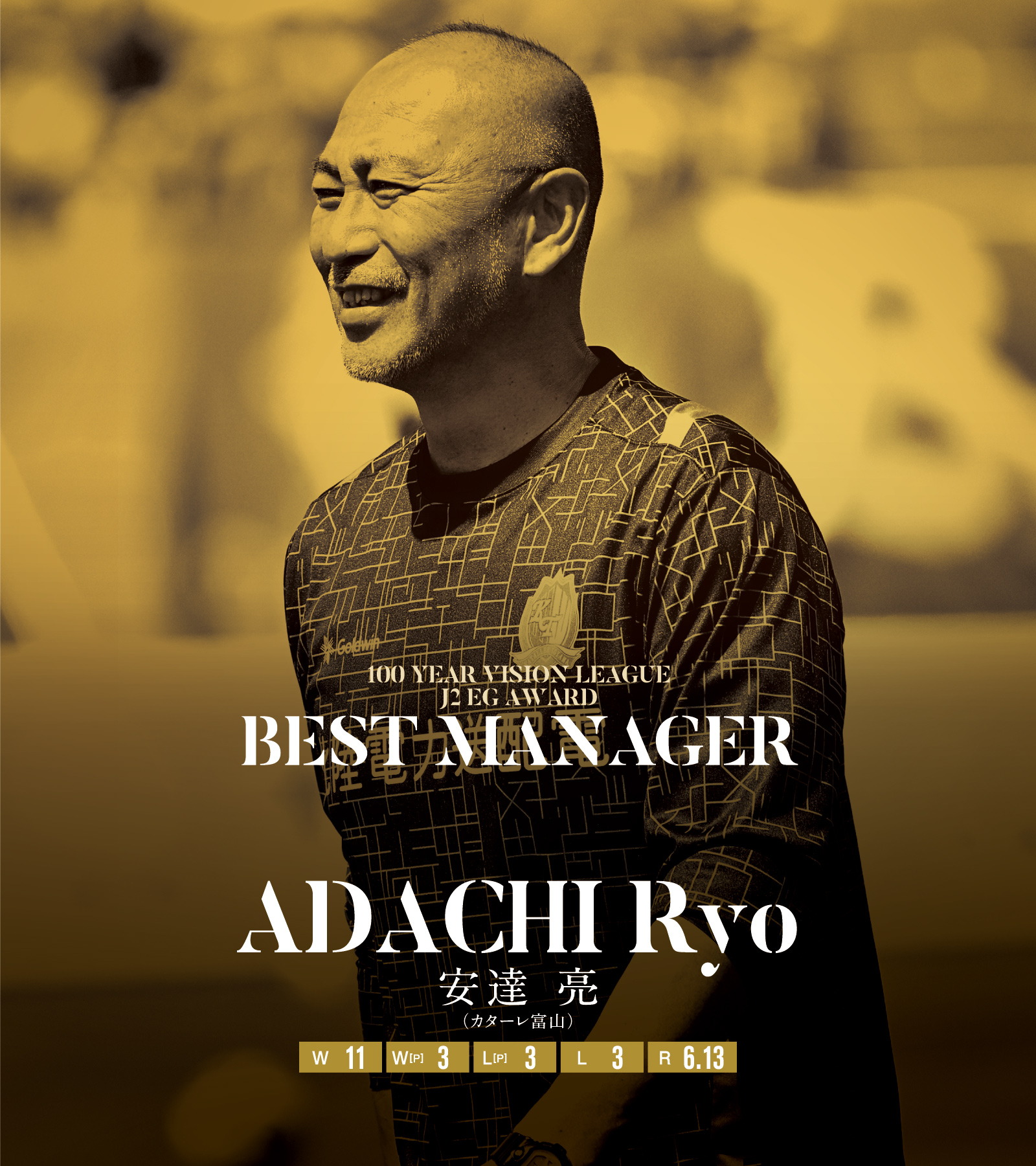 BEST MANAGER 安達亮監督（富山）