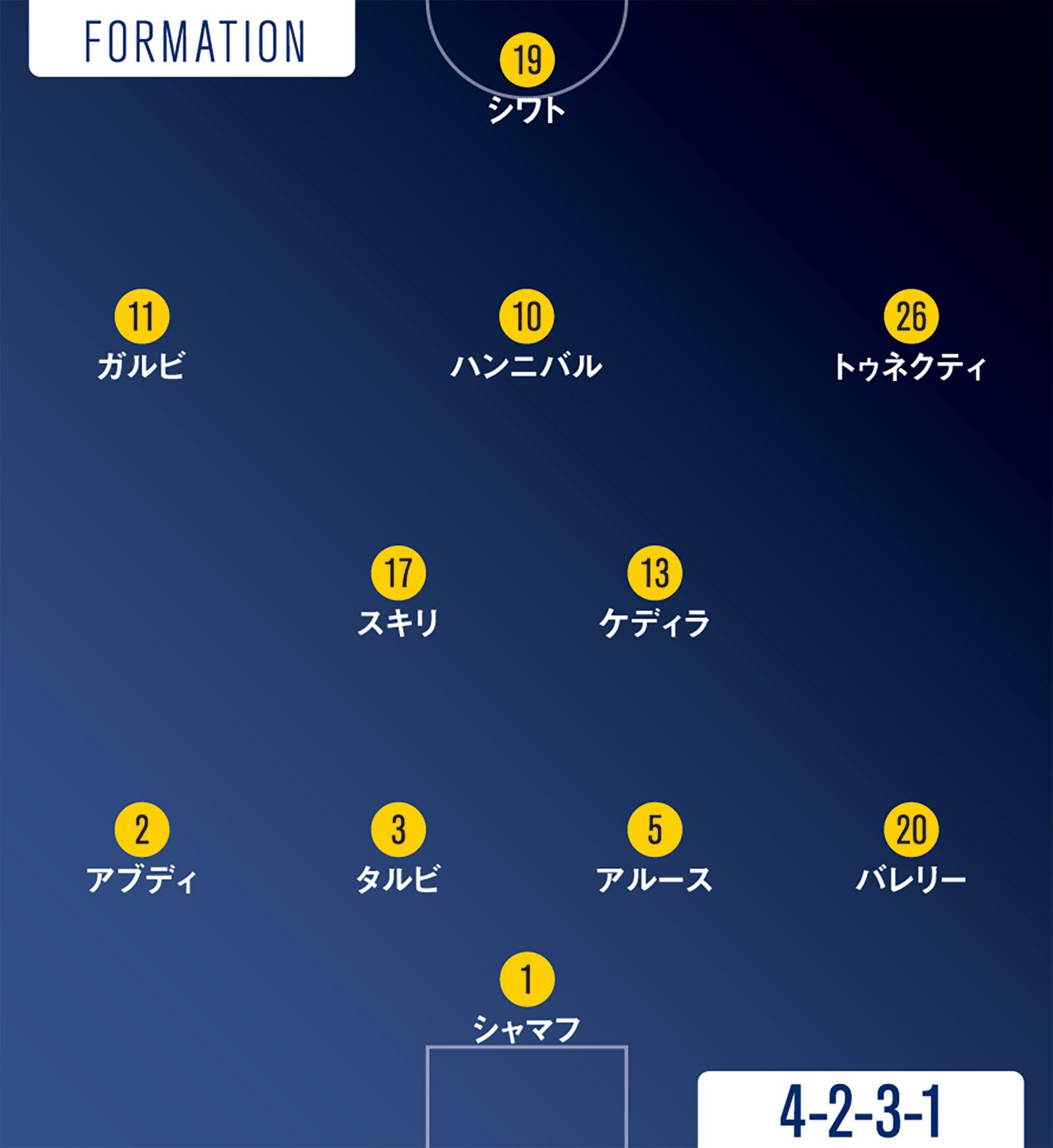 対戦国分析 チュニジア