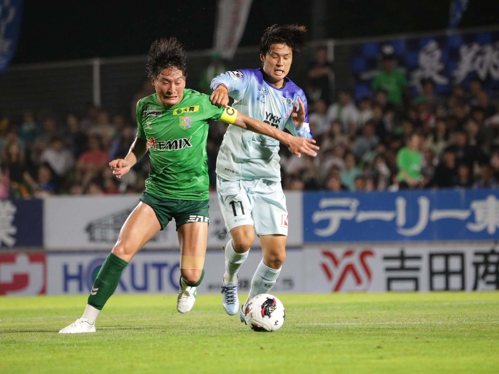 富山のサッカーに自信をもっている